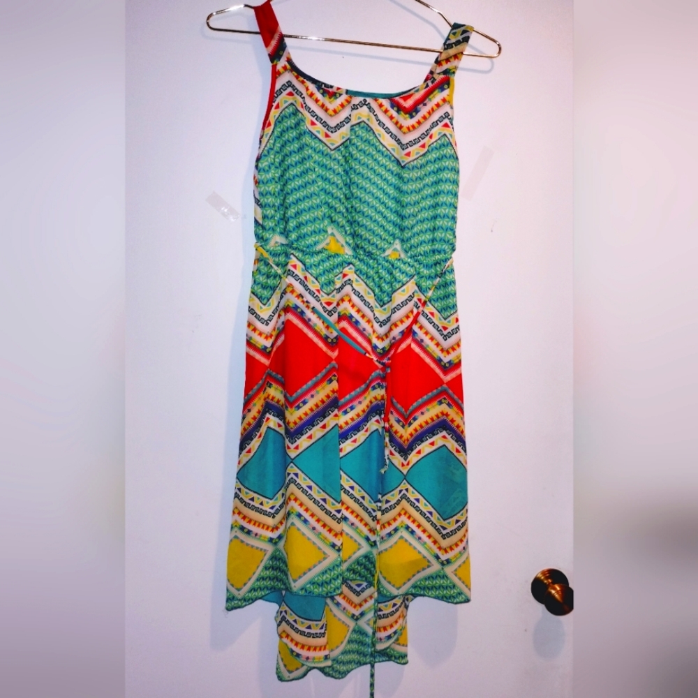 Women's Paper Dolls High Low Geometric Dress.